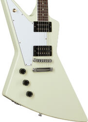 Guitarra electrica para zurdos Gibson 70s Explorer LH - Classic white