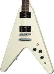 Guitarra electrica retro rock Gibson 80s Flying V - Classic White