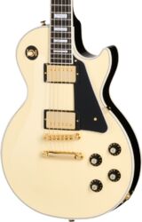 Guitarra eléctrica de corte único. Gibson Les Paul Custom 70s - Buttercream top