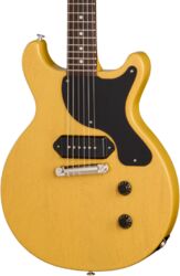 Guitarra eléctrica de doble corte Gibson Les Paul Junior Double Cut - tv yellow