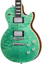Guitarra eléctrica de corte único. Gibson Les Paul Modern Figured - Seafoam green