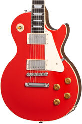 Guitarra eléctrica de corte único. Gibson Les Paul Standard 50s Plain Top Custom Color - Cardinal red