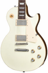 Guitarra eléctrica de corte único. Gibson Les Paul Standard 60s Plain Top Custom Color - Classic white