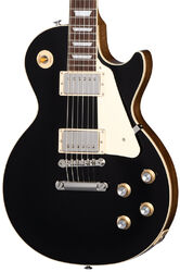 Guitarra eléctrica de corte único. Gibson Les Paul Standard 60s Plain Top Custom Color - Ebony