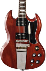 Guitarra eléctrica de doble corte Gibson SG Standard '61 Faded Maestro Vibrola - Vintage cherry