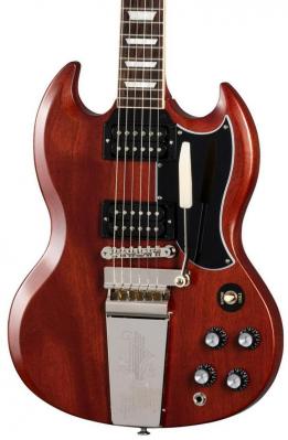 Guitarra eléctrica de cuerpo sólido Gibson SG Standard '61 Faded Maestro Vibrola - Vintage cherry