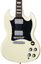 Guitarra eléctrica de doble corte Gibson SG Standard Custom Color - Classic white