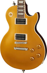 Guitarra eléctrica de corte único. Gibson Slash Victoria Les Paul Standard Goldtop - Gold