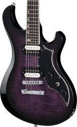 Guitarra eléctrica de doble corte Gibson Victory Figured Top - Dark purple burst