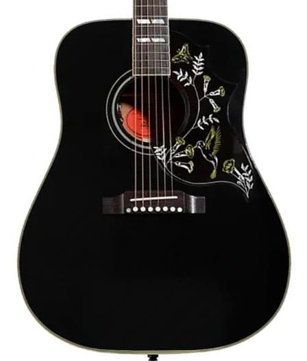 Guitarra folk Gibson Custom Shop Hummingbird Torch - ebony