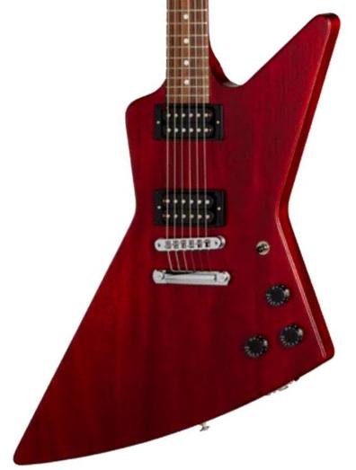 Guitarra electrica metalica Gibson 80s Explorer - cherry