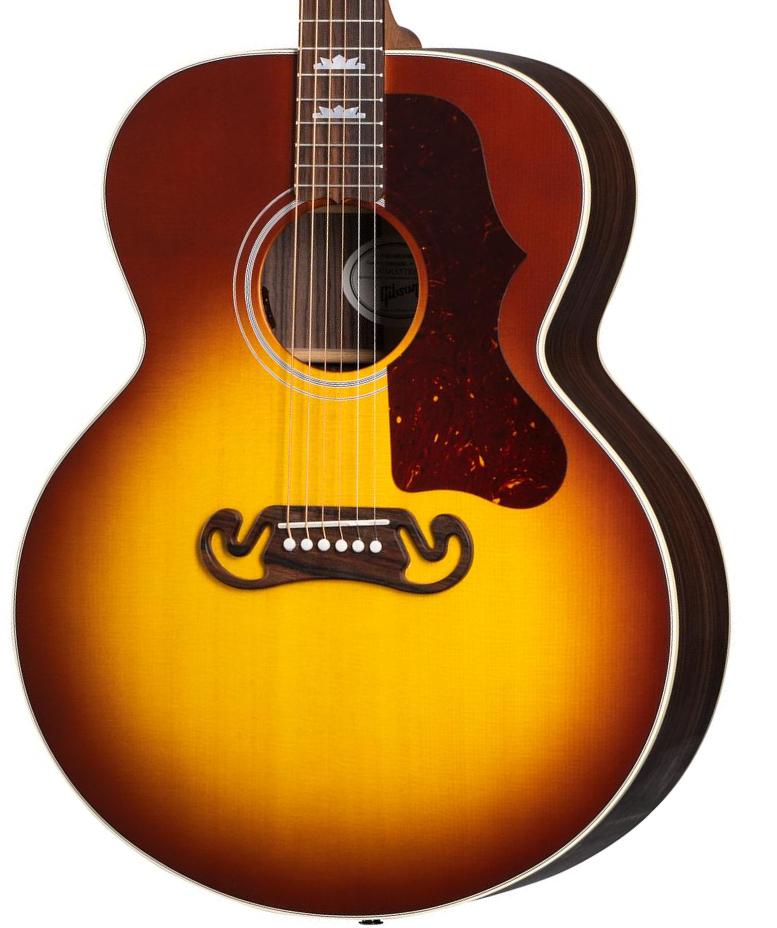 Guitarra folk Gibson SJ-200 Studio Rosewood 2024 - Satin rosewood burst