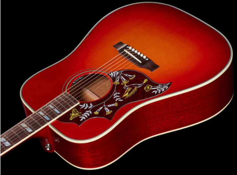 Gibson Hummingbird 2019 Lh Gaucher Dreadnought Epicea Acajou Rw - Vintage Cherry Sunburst - Guitarra electro acustica - Variation 2