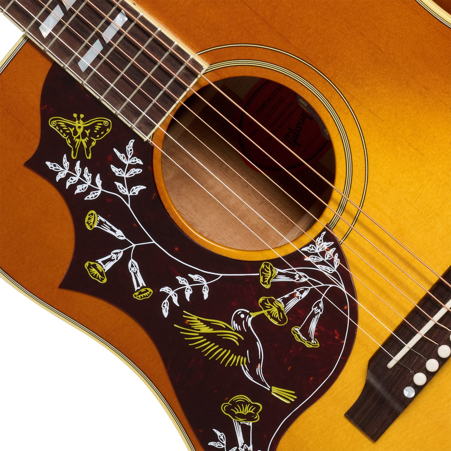 Gibson Hummingbird Original Lh (baggs Hifi Dna) Dreadnought Gaucher Epicea Acajou Rw - Heritage Cherry Sunburst - Guitarra folk para zurdos - Variatio