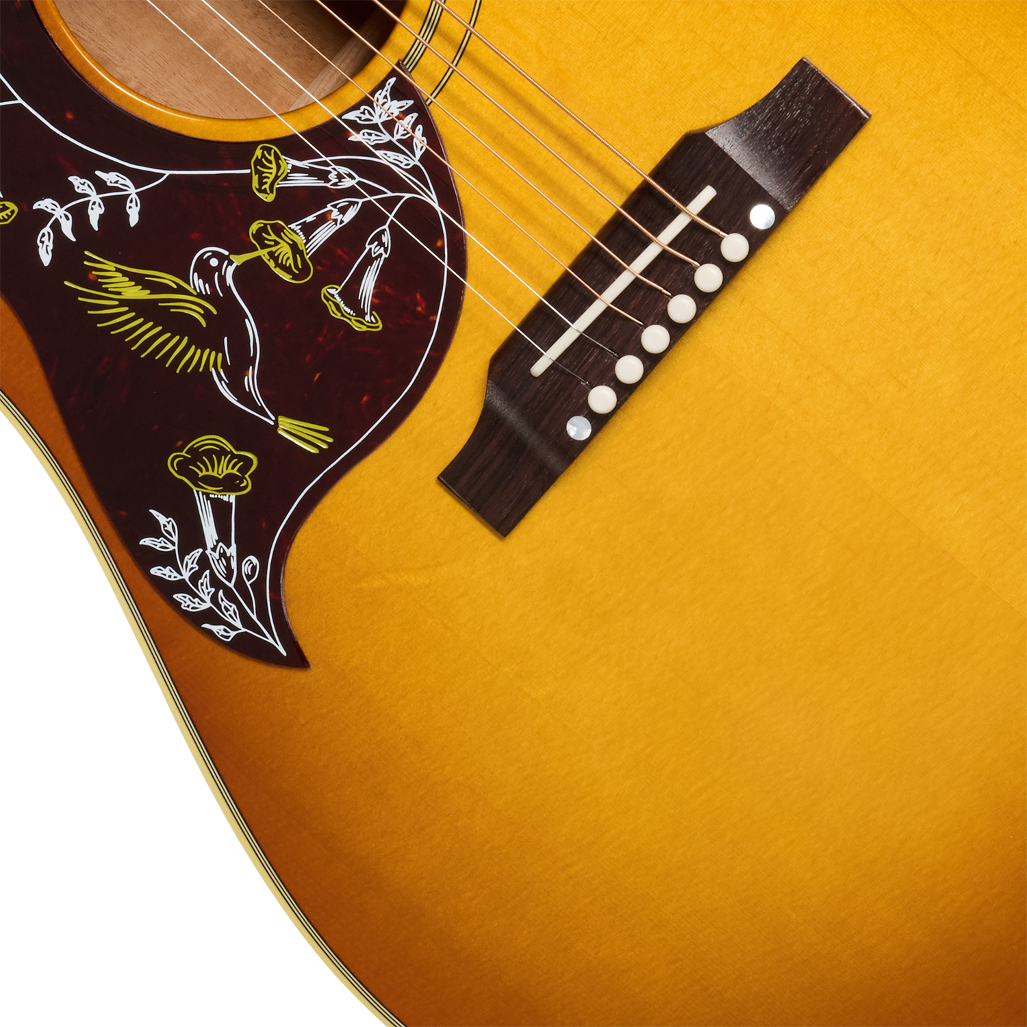 Gibson Hummingbird Original Lh (baggs Hifi Dna) Dreadnought Gaucher Epicea Acajou Rw - Heritage Cherry Sunburst - Guitarra folk para zurdos - Variatio