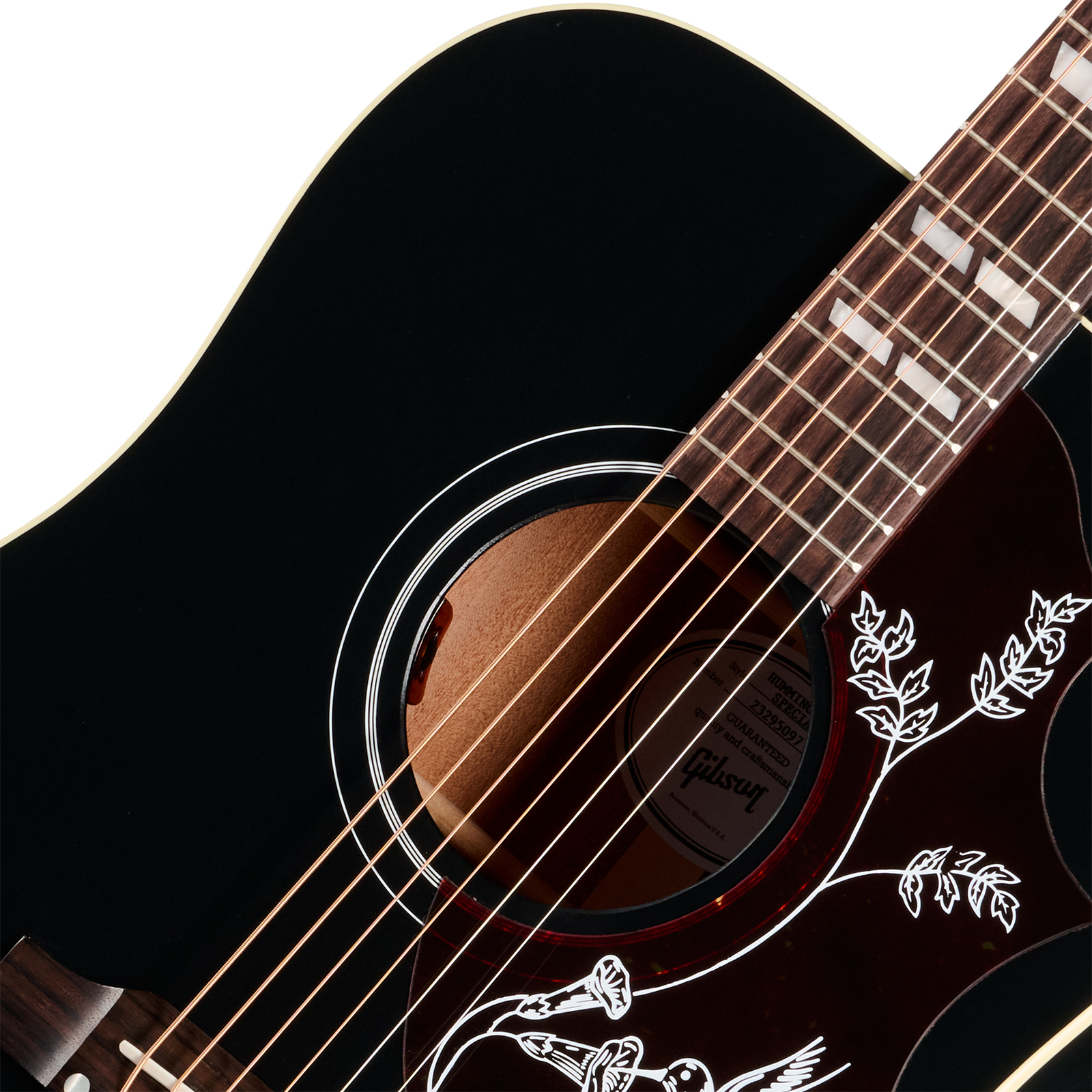 Gibson Hummingbird Special Modern Dreadnought Cbd Epicea Acajou Rw - Satin Ebony - Guitarra folk - Variation 2