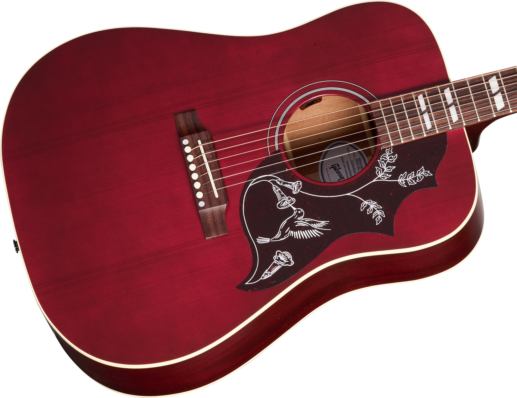 Gibson Hummingbird Special Modern Dreadnought Cbd Epicea Acajou Rw - Satin Wine Red - Guitarra folk - Variation 3
