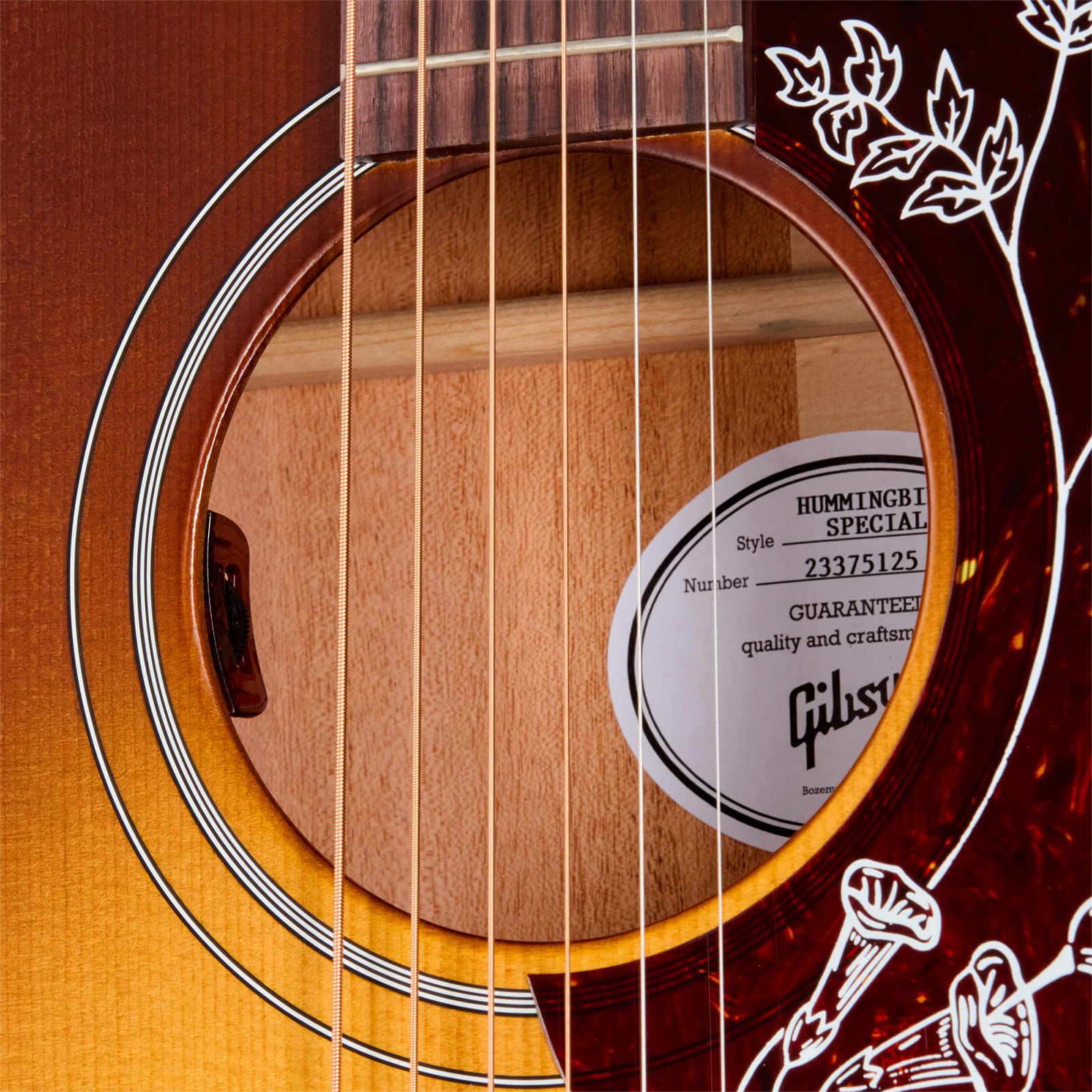 Gibson Hummingbird Special Modern Dreadnought Cbd Epicea Acajou Rw - Satin Honey Burst - Guitarra folk - Variation 5