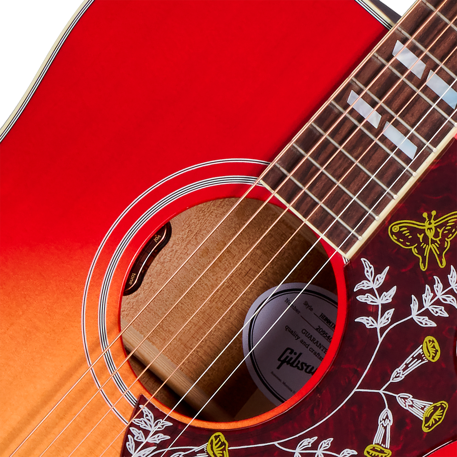 Gibson Hummingbird Standard (baggs Hifi Dna) Dreadnought Epicea Acajou Rw - Vintage Cherry Sunburst - Guitarra folk - Variation 2