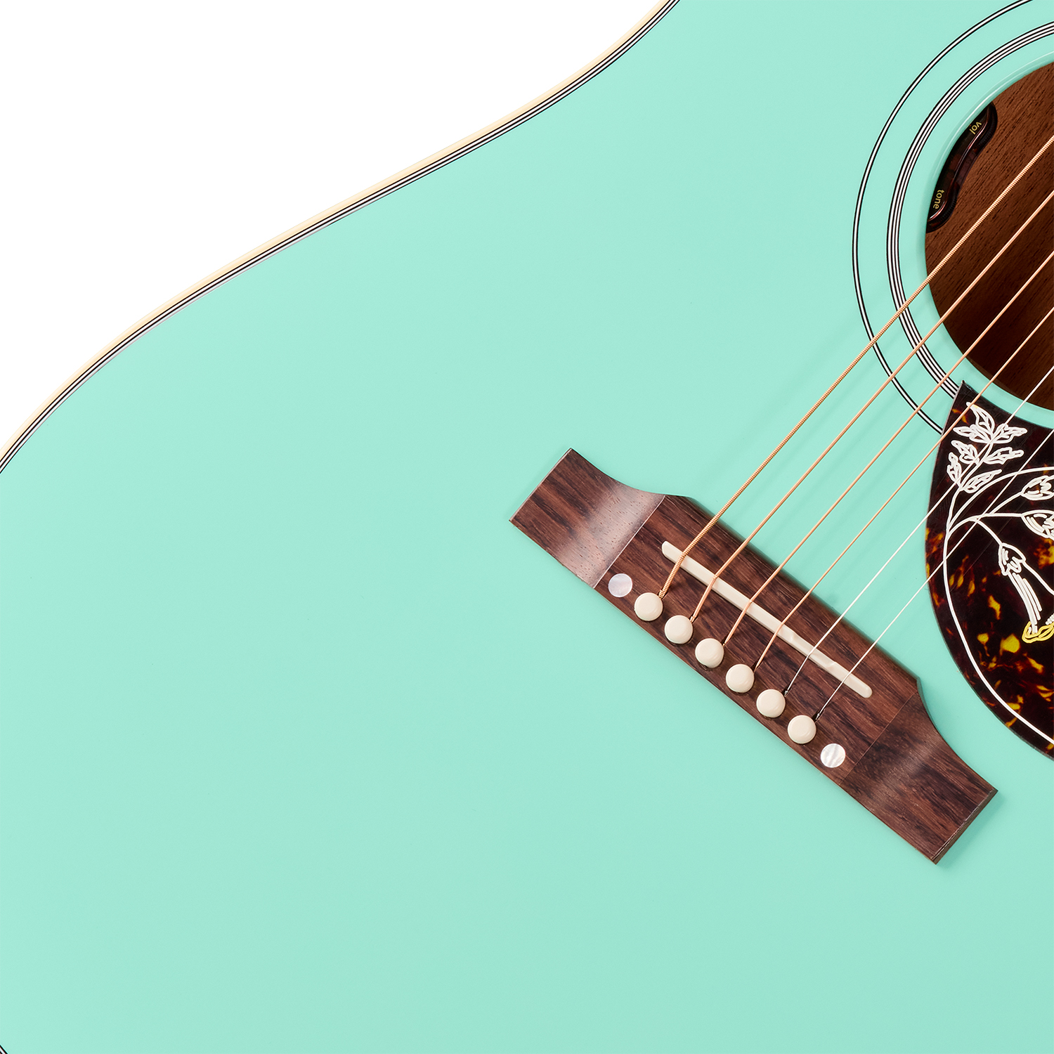 Gibson Hummingbird Standard (baggs Hifi Dna) Dreadnought Epicea Acajou Rw - Southwestern Turquoise - Guitarra folk - Variation 3