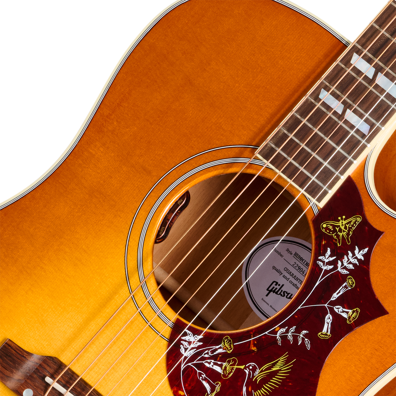 Gibson Hummingbird Standard Ec (baggs Hifi Dna) Dreadnought Cw Epicea Acajou Rw - Heritage Cherry Sunburst - Guitarra folk - Variation 2