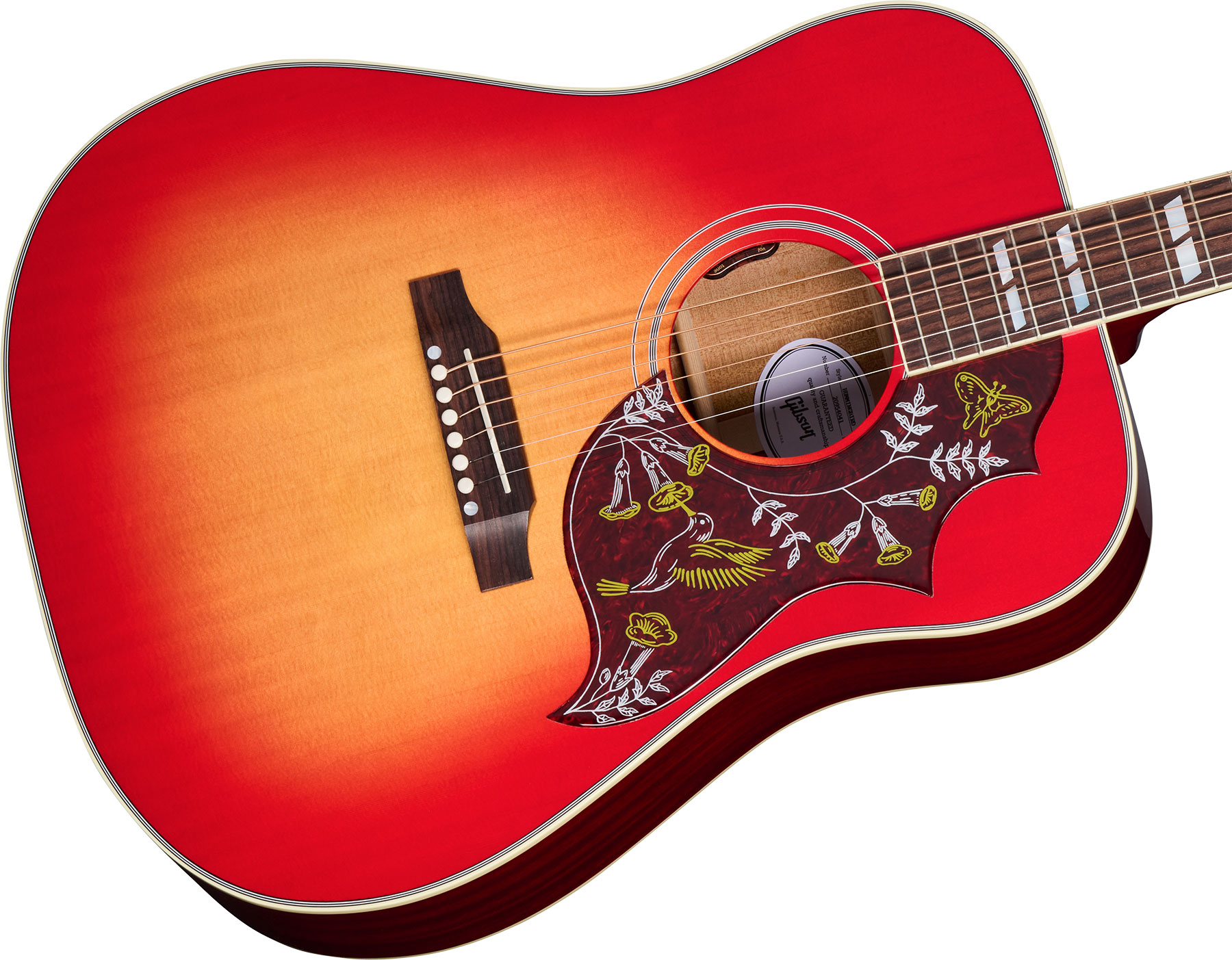 Gibson Hummingbird Standard Lh Modern Dreadnought Gaucher Epicea Acajou Rw - Vintage Cherry Sunburst - Guitarra folk - Variation 3
