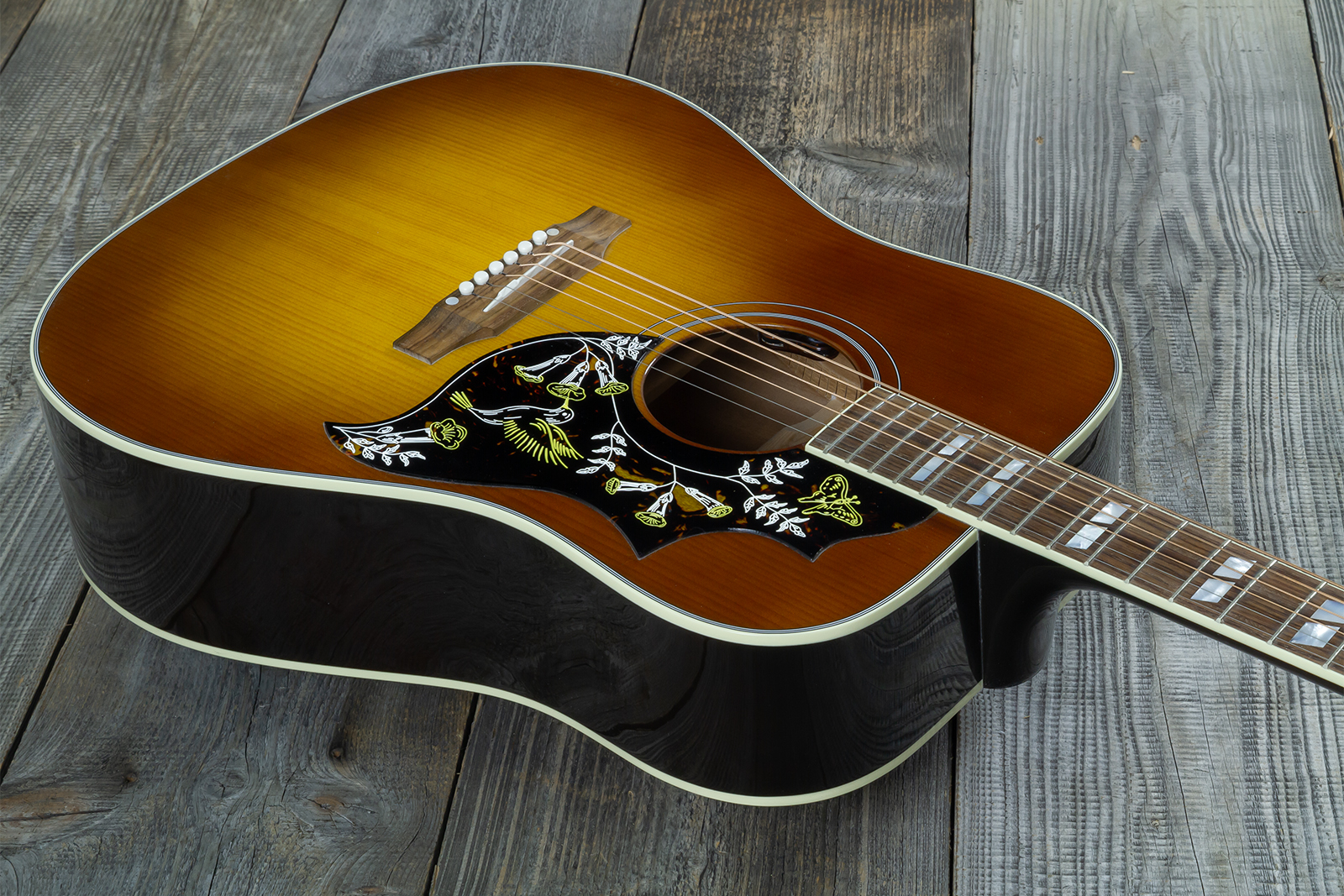 Gibson Hummingbird Standard Modern Dreadnought Epicea Acajou Rw - Honey Burst - Guitarra folk - Variation 7