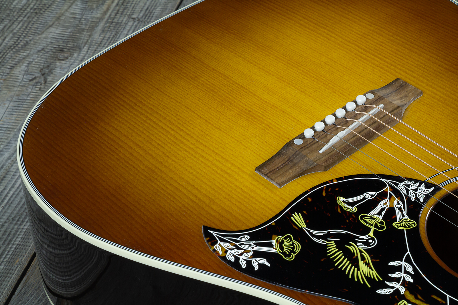 Gibson Hummingbird Standard Modern Dreadnought Epicea Acajou Rw - Honey Burst - Guitarra folk - Variation 8