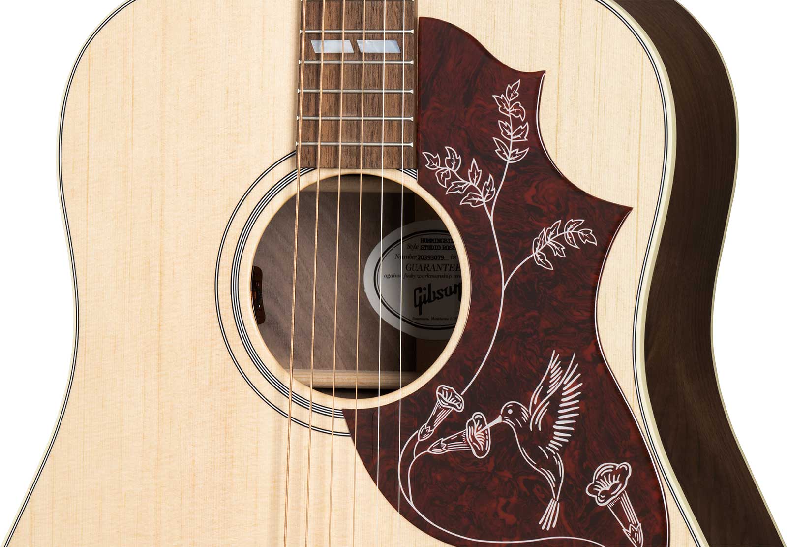 Gibson Hummingbird Studio Walnut Modern 2024 Dreadnought Epicea Noyer Noy - Satin Natural - Guitarra folk - Variation 3