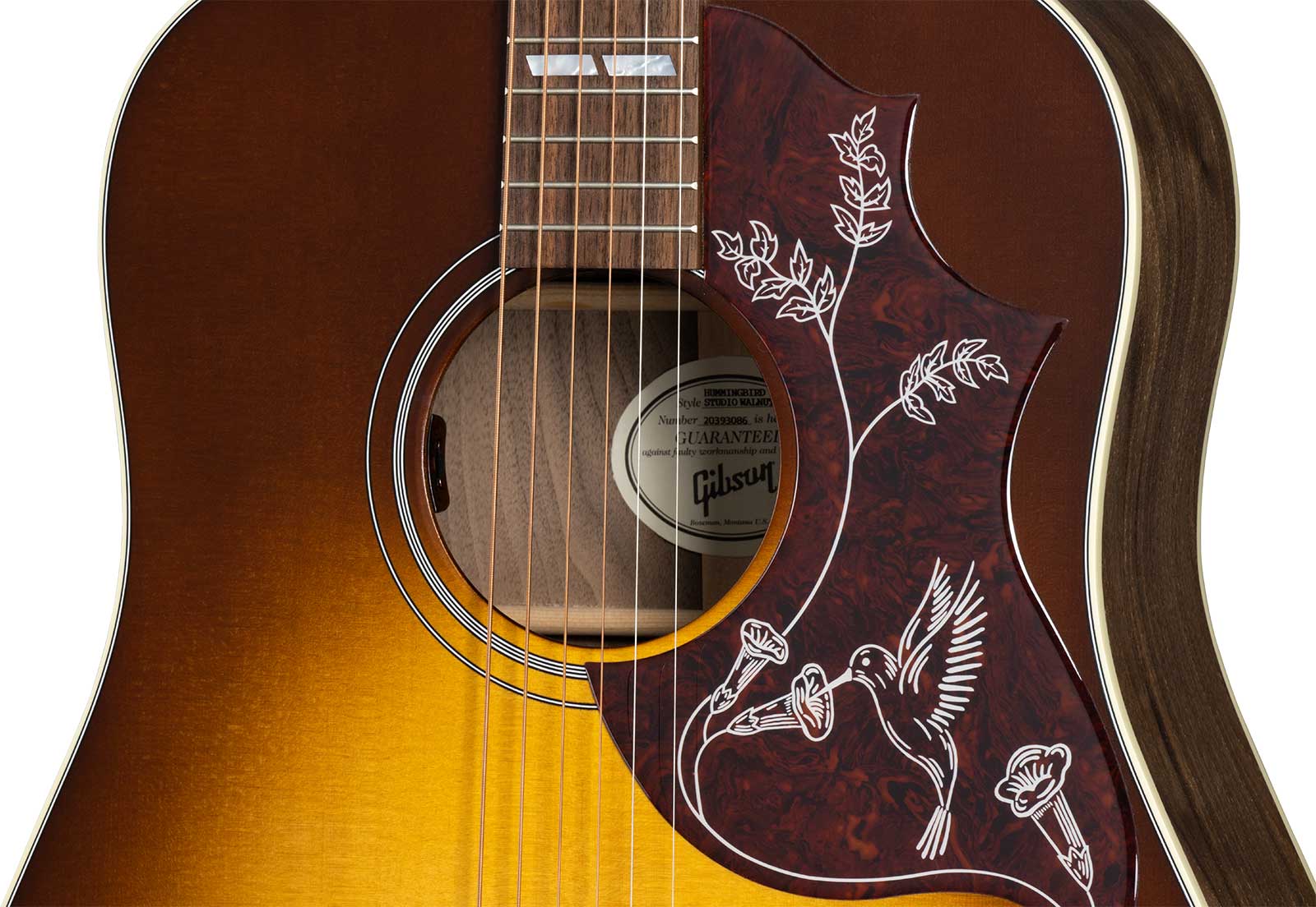 Gibson Hummingbird Studio Walnut Modern 2024 Dreadnought Epicea Noyer Noy - Vintage Sunburst - Guitarra folk - Variation 4