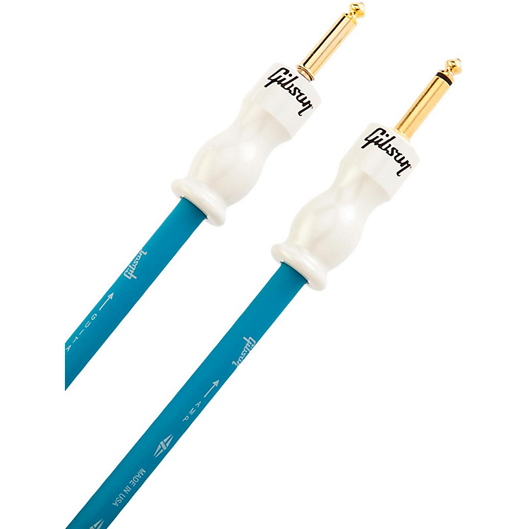 Gibson Instrument Pure Cable Jack Droit 12ft.3.66m Blue - - Cable - Variation 1