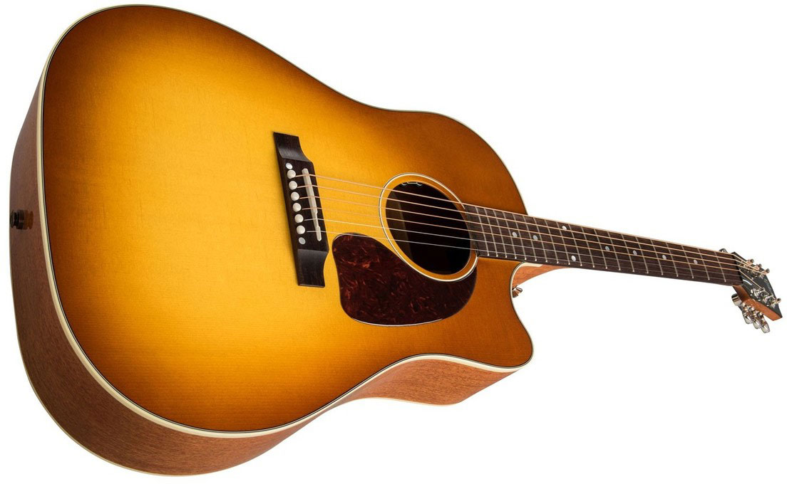 Gibson J-45 Cutaway 2019 Dreadnought Cw Epicea Acajou Rw - Heritage Cherry Sunburst - Guitarra folk - Variation 3