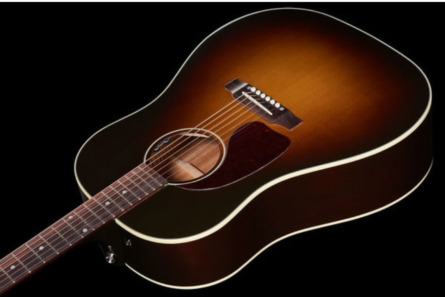 Gibson J-45 Standard Lh Dreadnought Gaucher Epicea Acajou Rw - Vintage Sunburst - Guitarra electro acustica - Variation 2