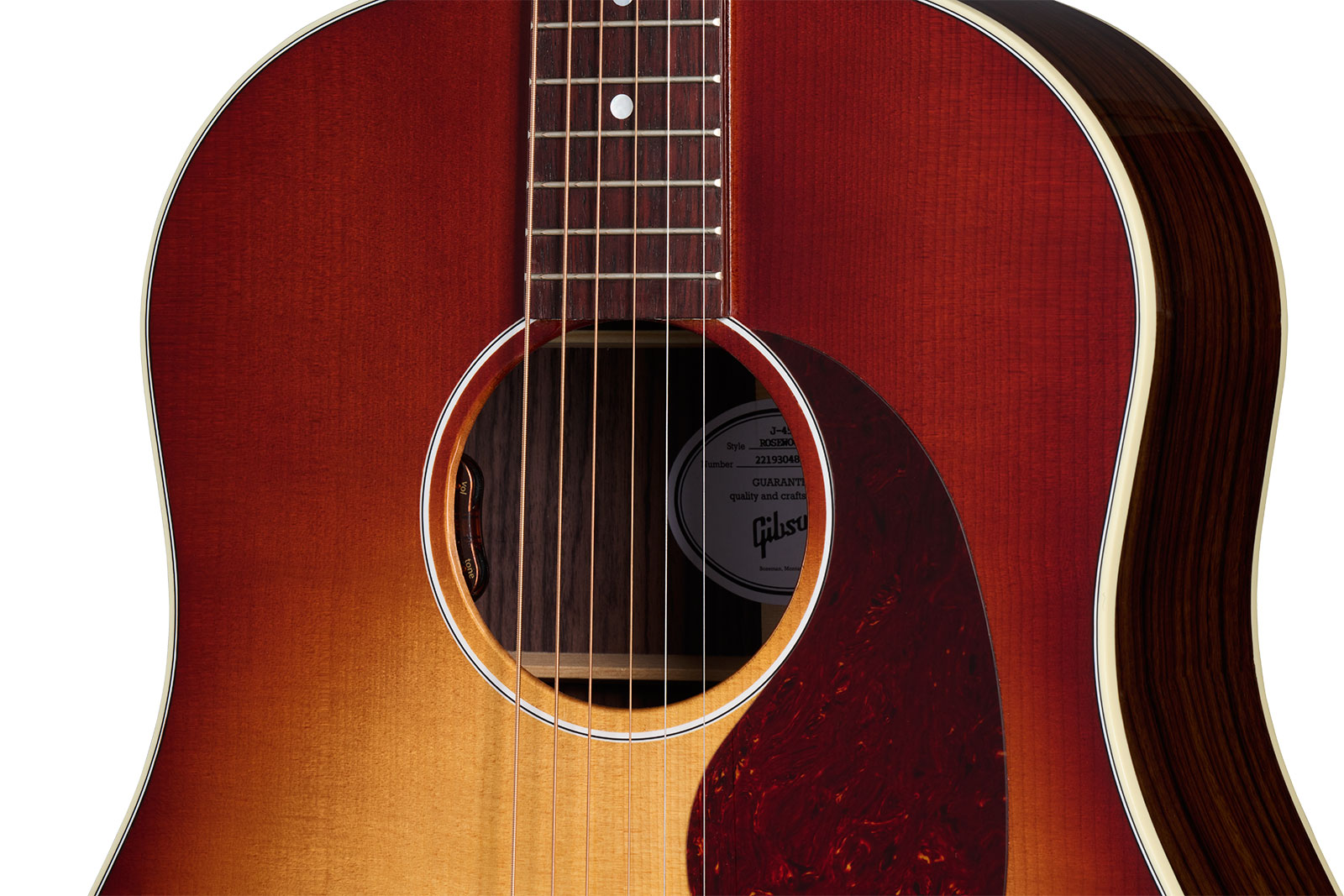 Gibson J-45 Standard Rosewood Dreadnought Epicea Acajou Rw - Rosewood Burst - Guitarra electro acustica - Variation 3