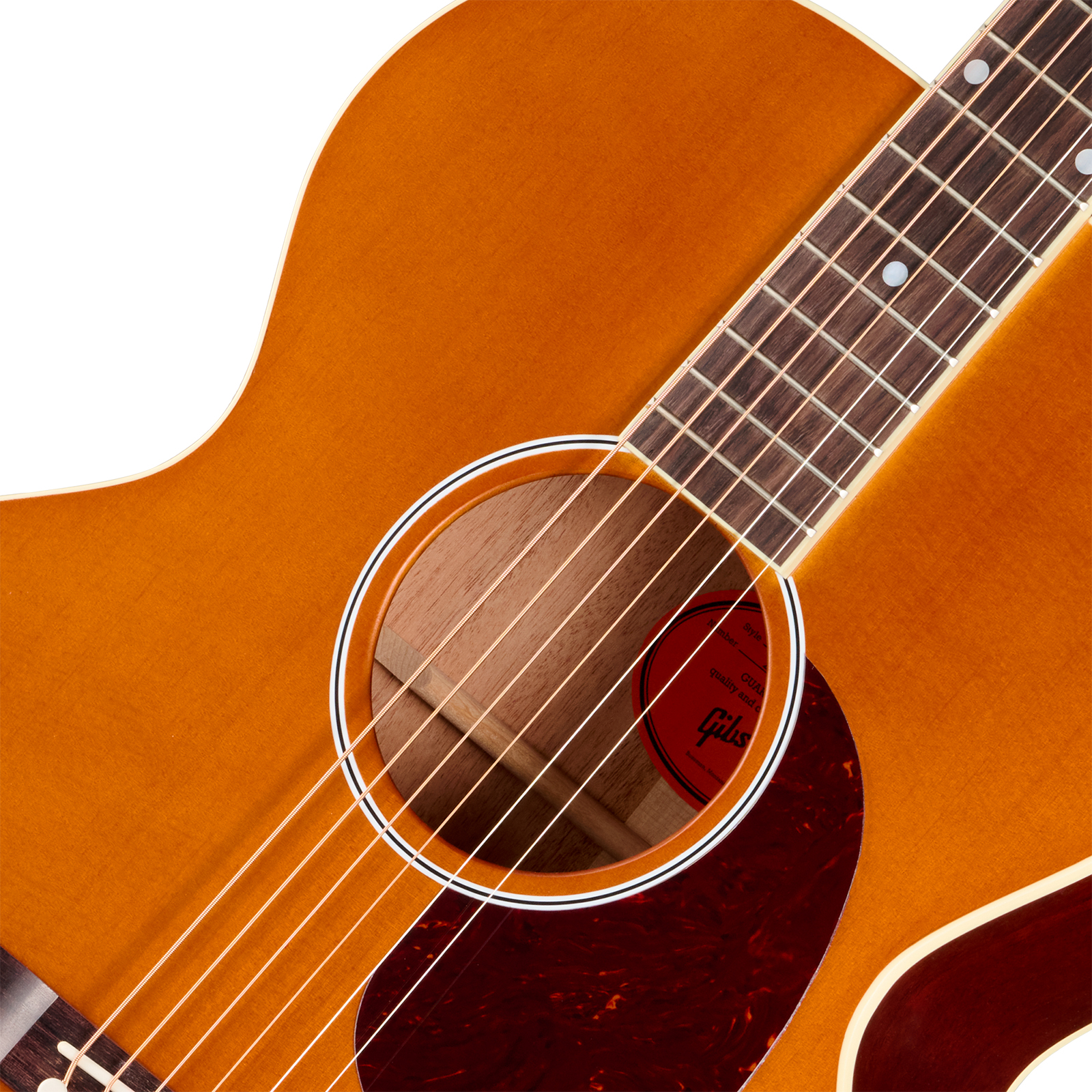 Gibson J185 Century 12-fret Jumbo Shsc Epicea Acajou Rw - Vintage Amber Satin - Guitarra folk - Variation 2