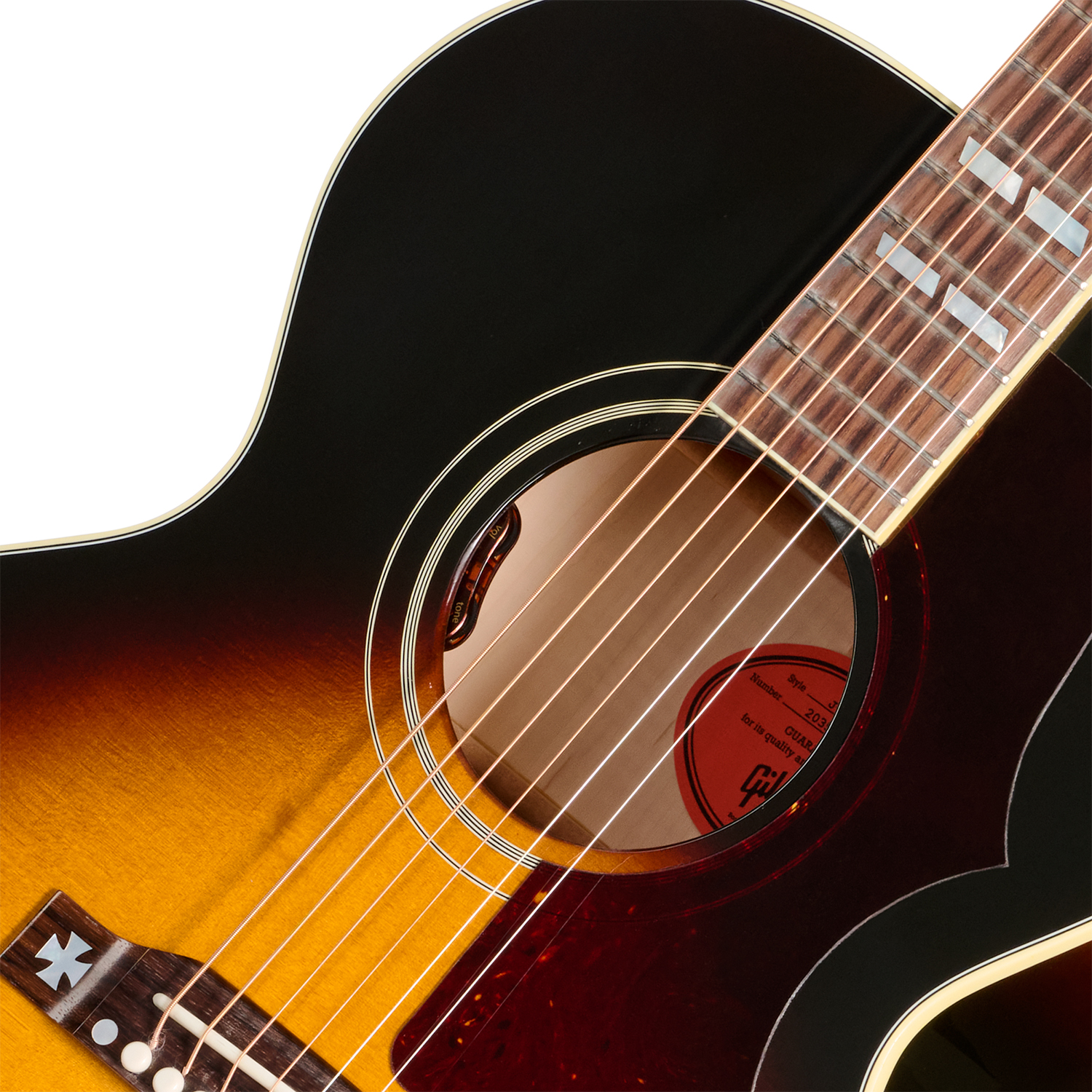 Gibson J185 Original (baggs Hifi Dna) Jumbo Epicea Erable Rw - Vintage Sunburst - Guitarra folk - Variation 2