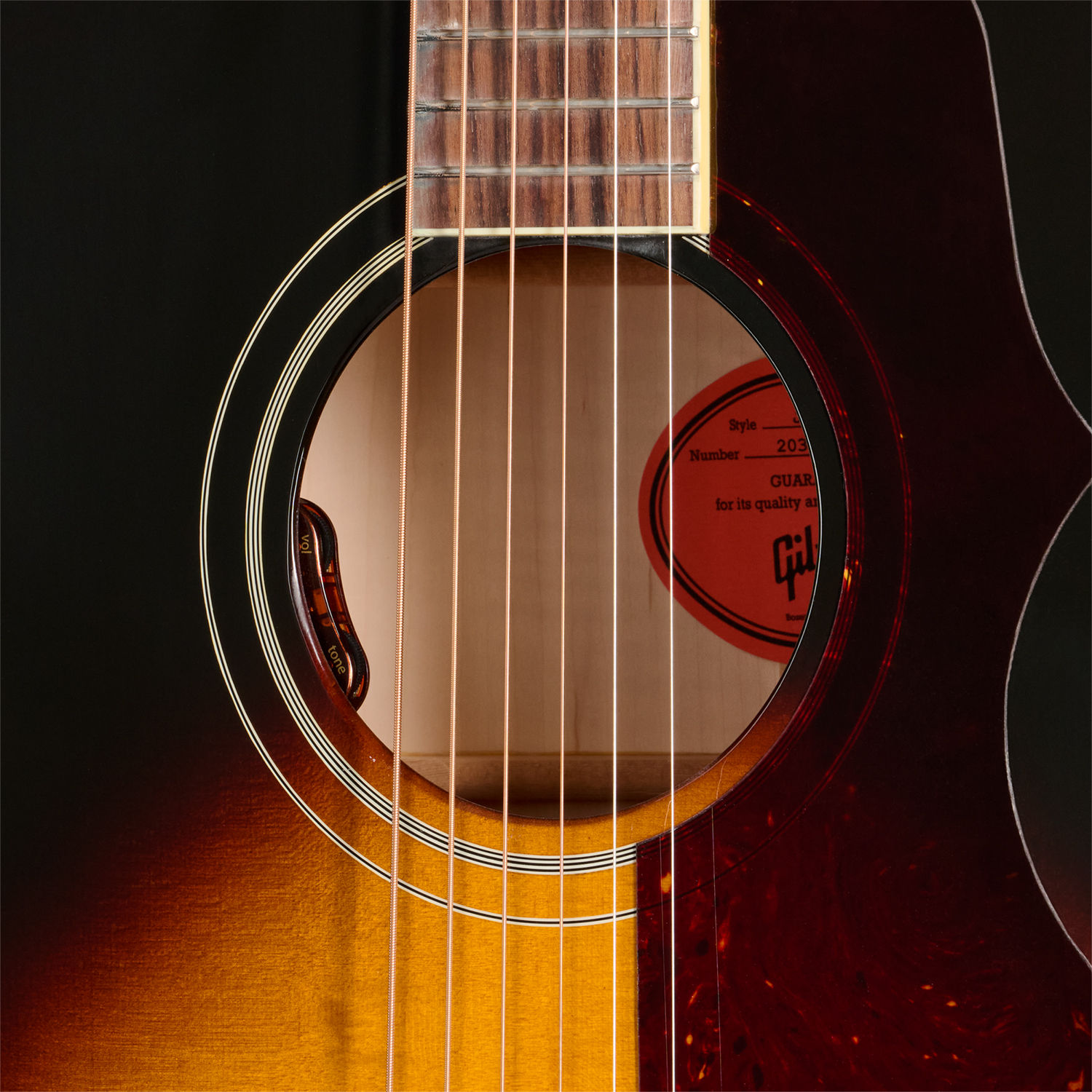 Gibson J185 Original (baggs Hifi Dna) Jumbo Epicea Erable Rw - Vintage Sunburst - Guitarra folk - Variation 4
