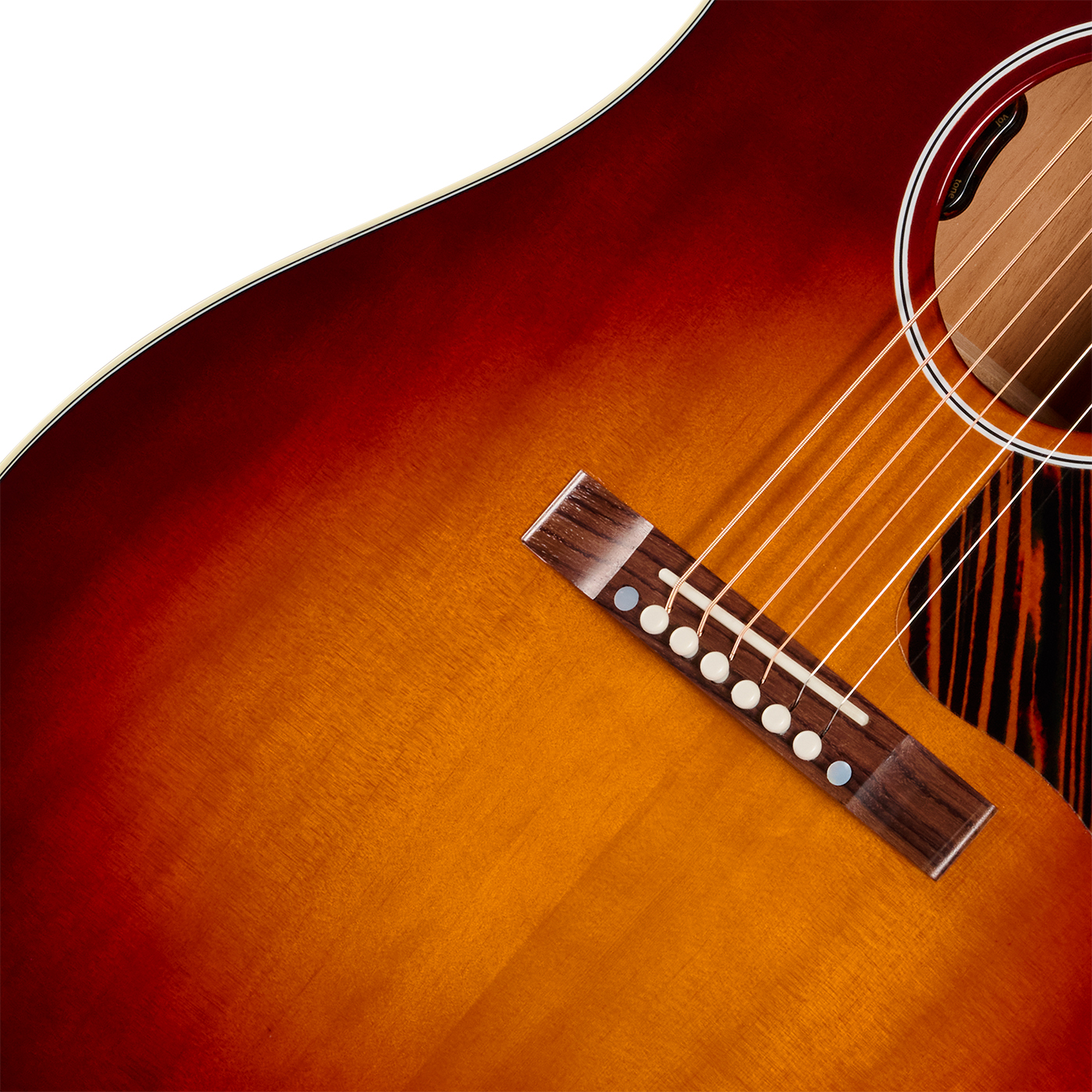 Gibson J45 50s Original (baggs Hifi Dna) Dreadnought Epicea Acajou Rw - Autumn Burst - Guitarra folk - Variation 3