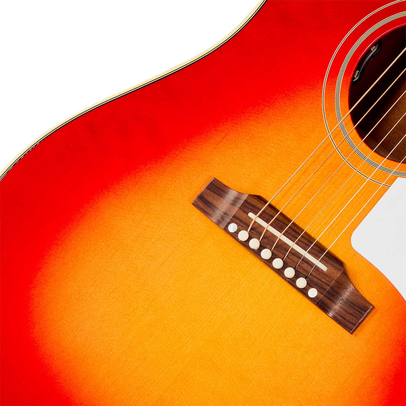 Gibson J45 60s Original (baggs Hifi Dna) Dreadnought Epicea Acajou Rw - Vintage Cherry Sunburst - Guitarra folk - Variation 3