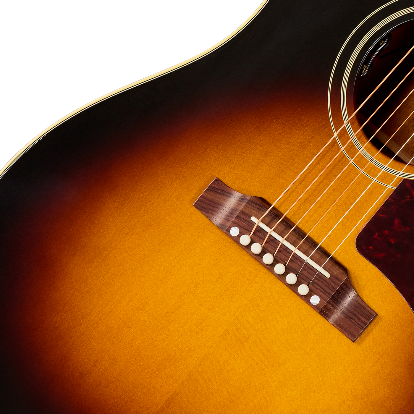 Gibson J45 60s Original (baggs Hifi Dna) Dreadnought Epicea Acajou Rw - Vintage Sunburst - Guitarra folk - Variation 3