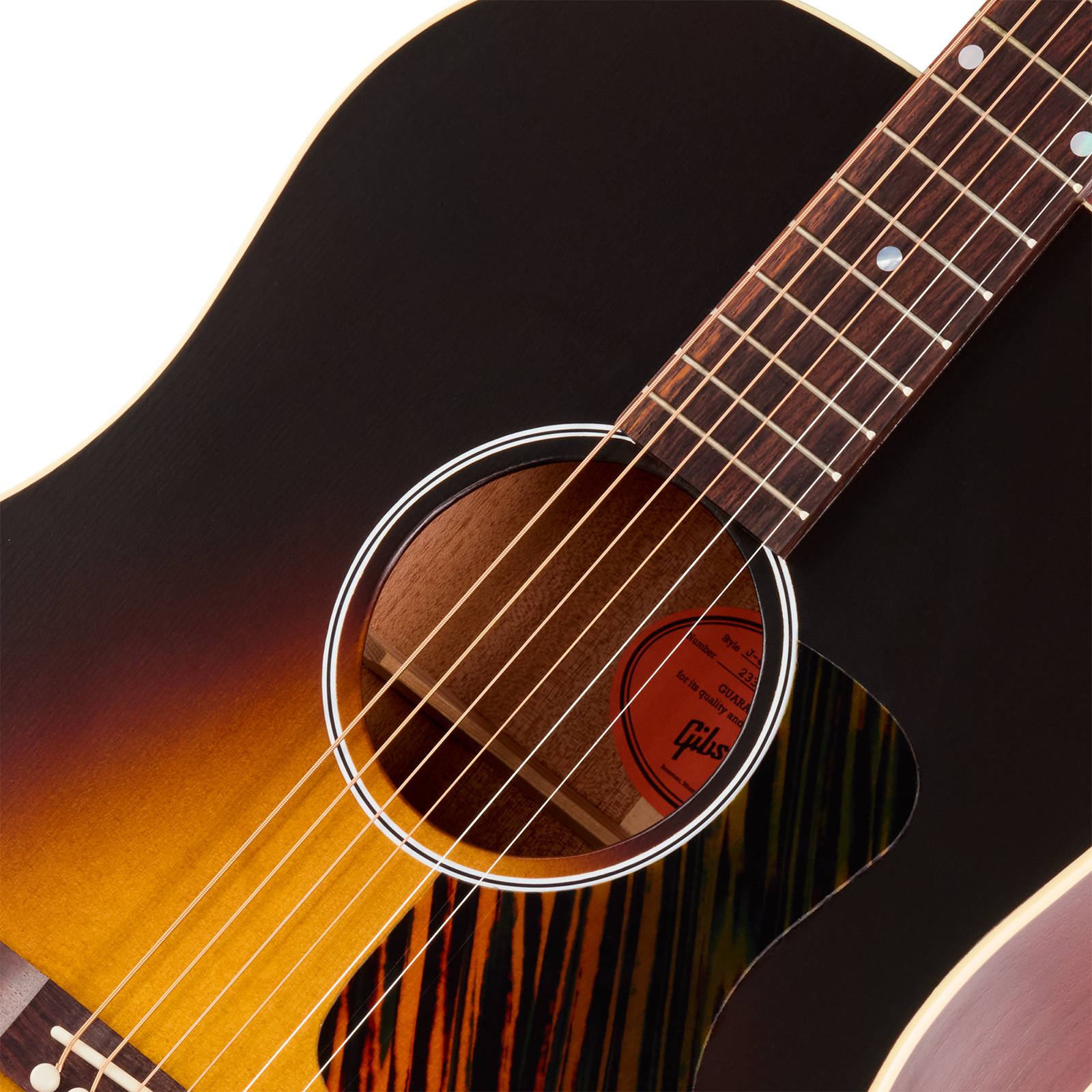 Gibson J45 Century 12-fret Dreadnought Shsc Epicea Acajou Rw - Vintage Sunburst - Guitarra folk - Variation 2