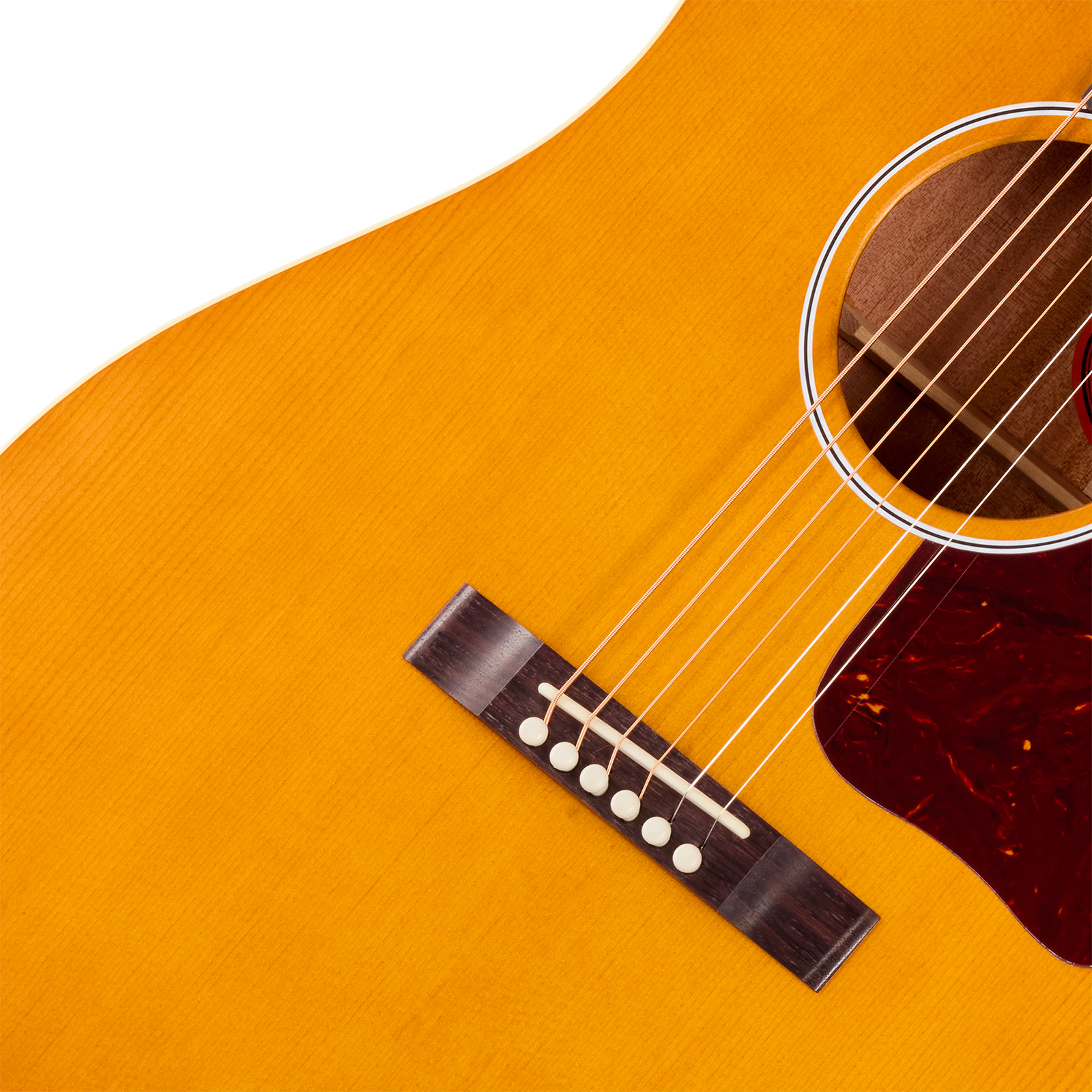 Gibson J45 Century 12-fret Dreadnought Shsc Epicea Acajou Rw - Vintage Amber Satin - Guitarra folk - Variation 3