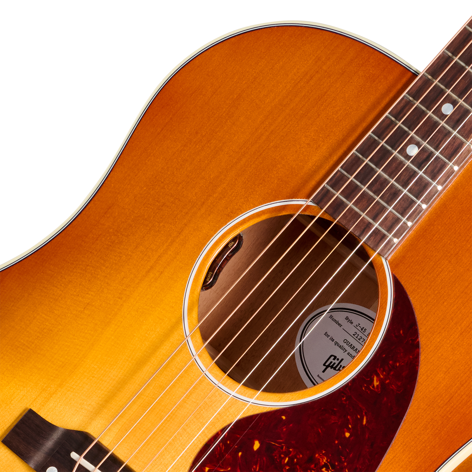 Gibson J45 Standard (baggs Hifi Dna) Dreadnought Epicea Acajou Rw - Heritage Cherry Sunburst - Guitarra folk - Variation 2