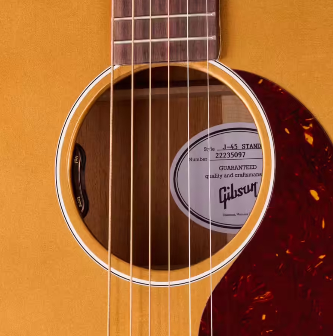 Gibson J45 Standard Dreadnought Epicea Acajou Rw - Goldtop - Guitarra folk - Variation 4