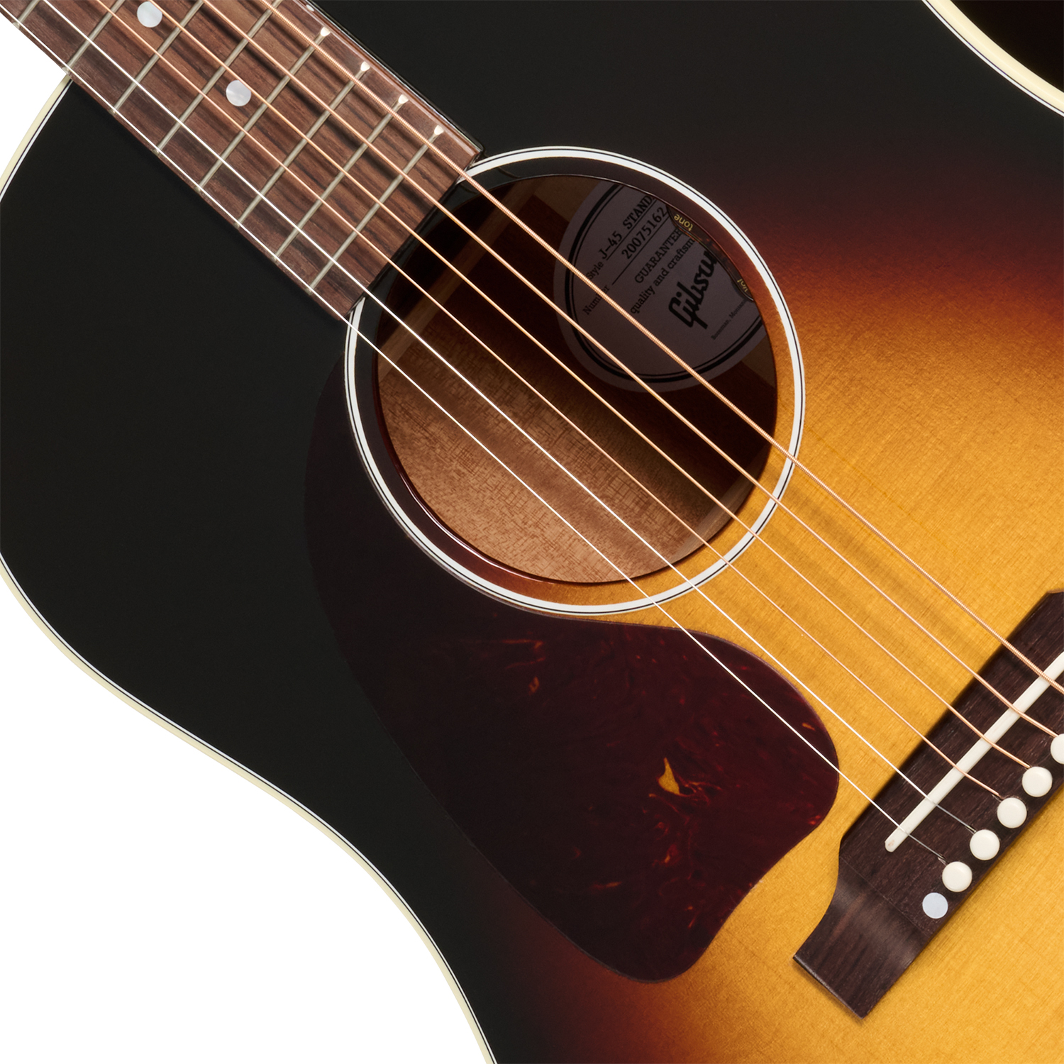 Gibson J45 Standard Lh (baggs Hifi Dna) Dreadnought Gaucher Epicea Acajou Rw - Vintage Sunburst - Guitarra folk - Variation 2