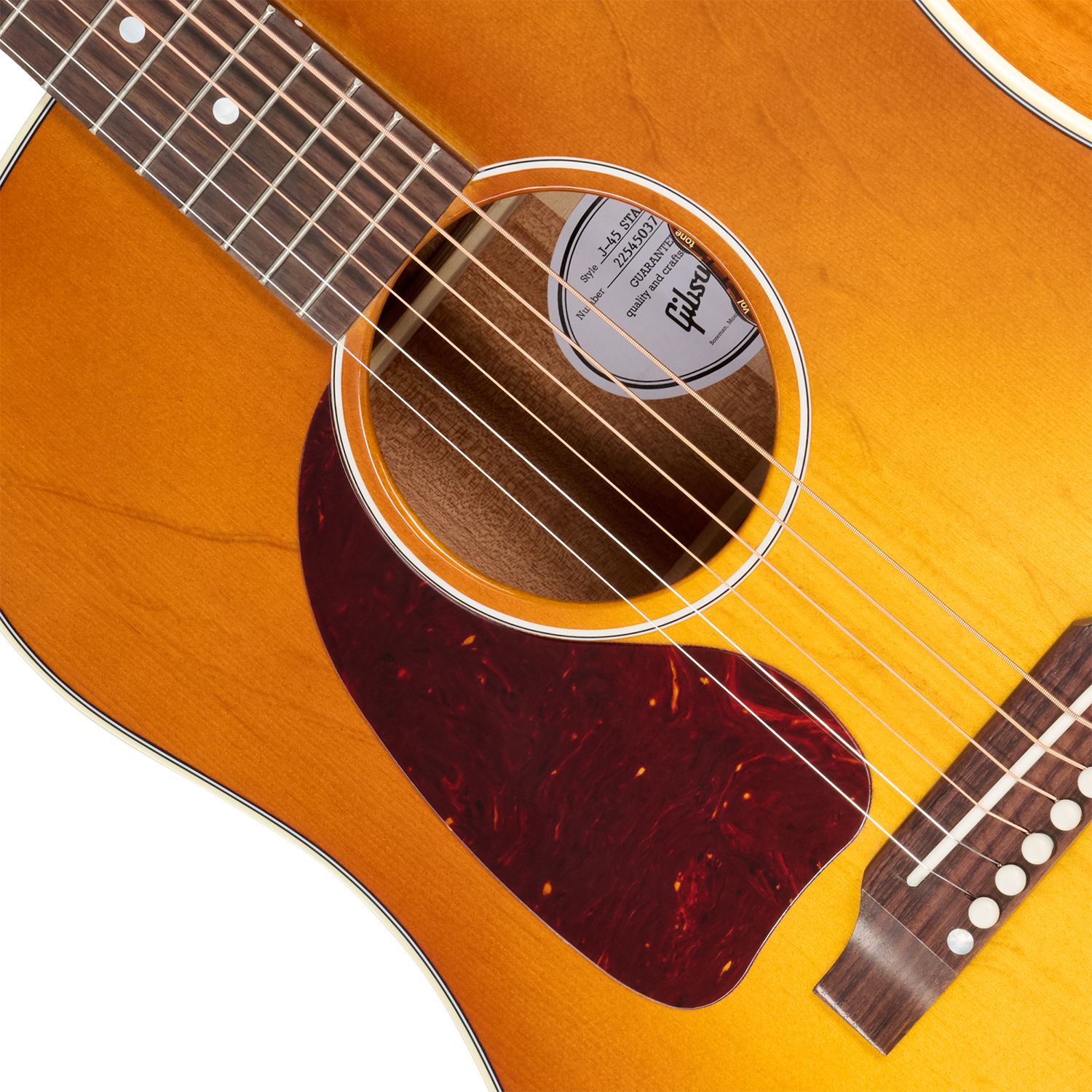 Gibson J45 Standard Lh (baggs Hifi Dna) Dreadnought Gaucher Epicea Acajou Rw - Heritage Cherry Sunburst - Guitarra folk - Variation 2