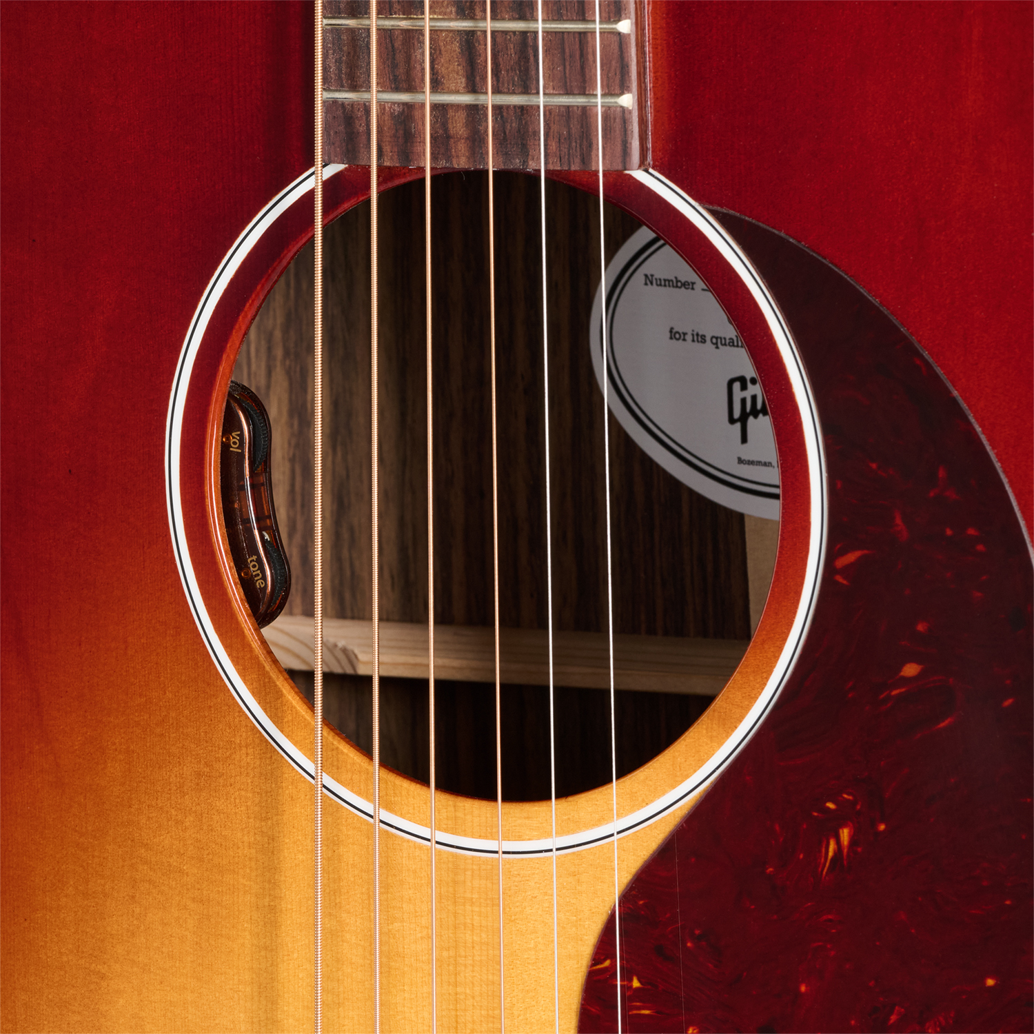 Gibson J45 Standard Rosewood Lh (baggs Hifi Dna) Dreadnought Gaucher Epicea Palissandre Rw - Rosewood Burst - Guitarra folk - Variation 4