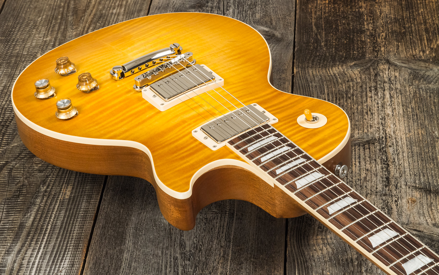 Gibson Kirk Hammett Les Paul Standard Greeny 2h Ht Rw - Greeny Burst - Guitarra eléctrica de corte único. - Variation 2
