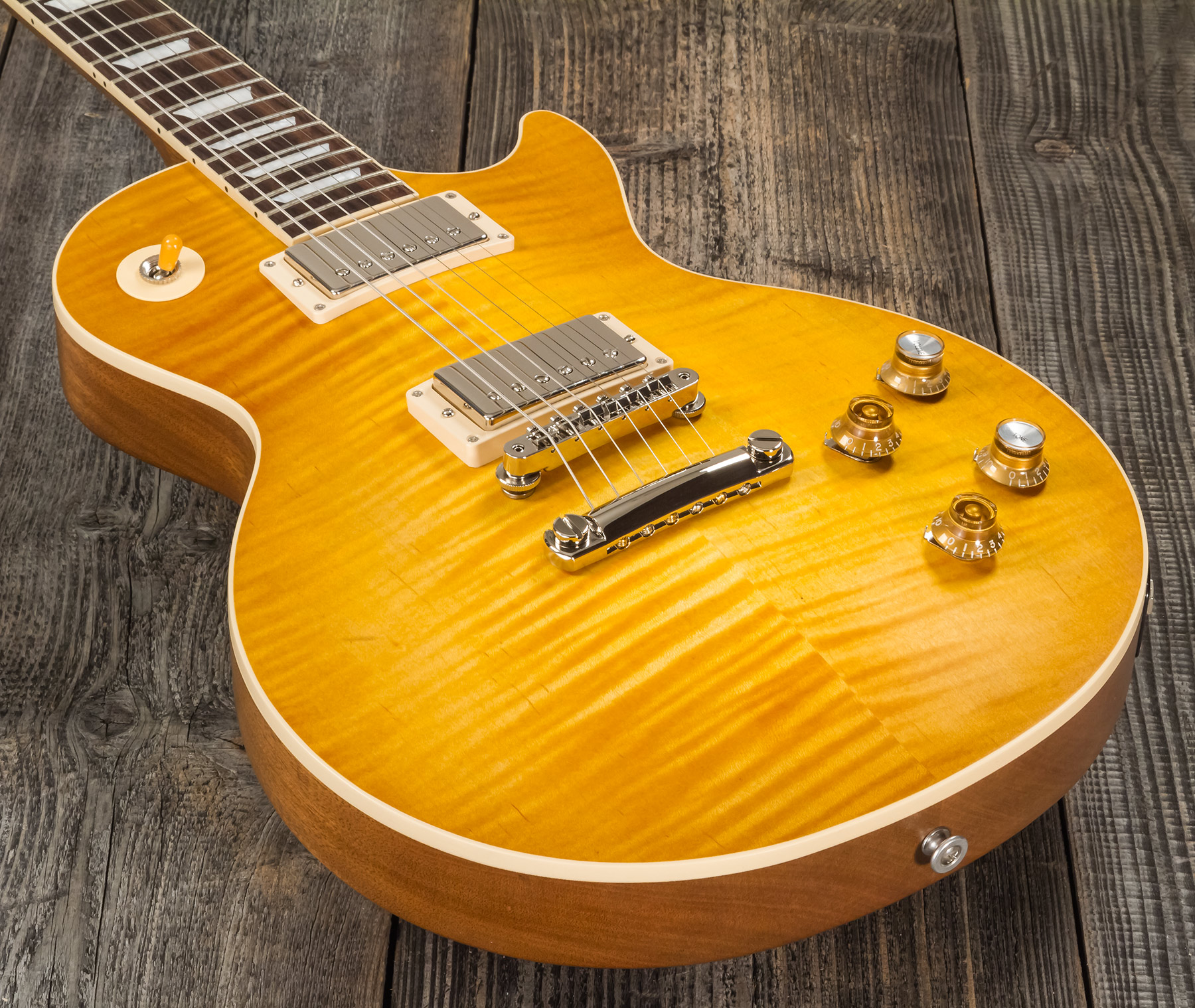 Gibson Kirk Hammett Les Paul Standard Greeny 2h Ht Rw - Greeny Burst - Guitarra eléctrica de corte único. - Variation 3