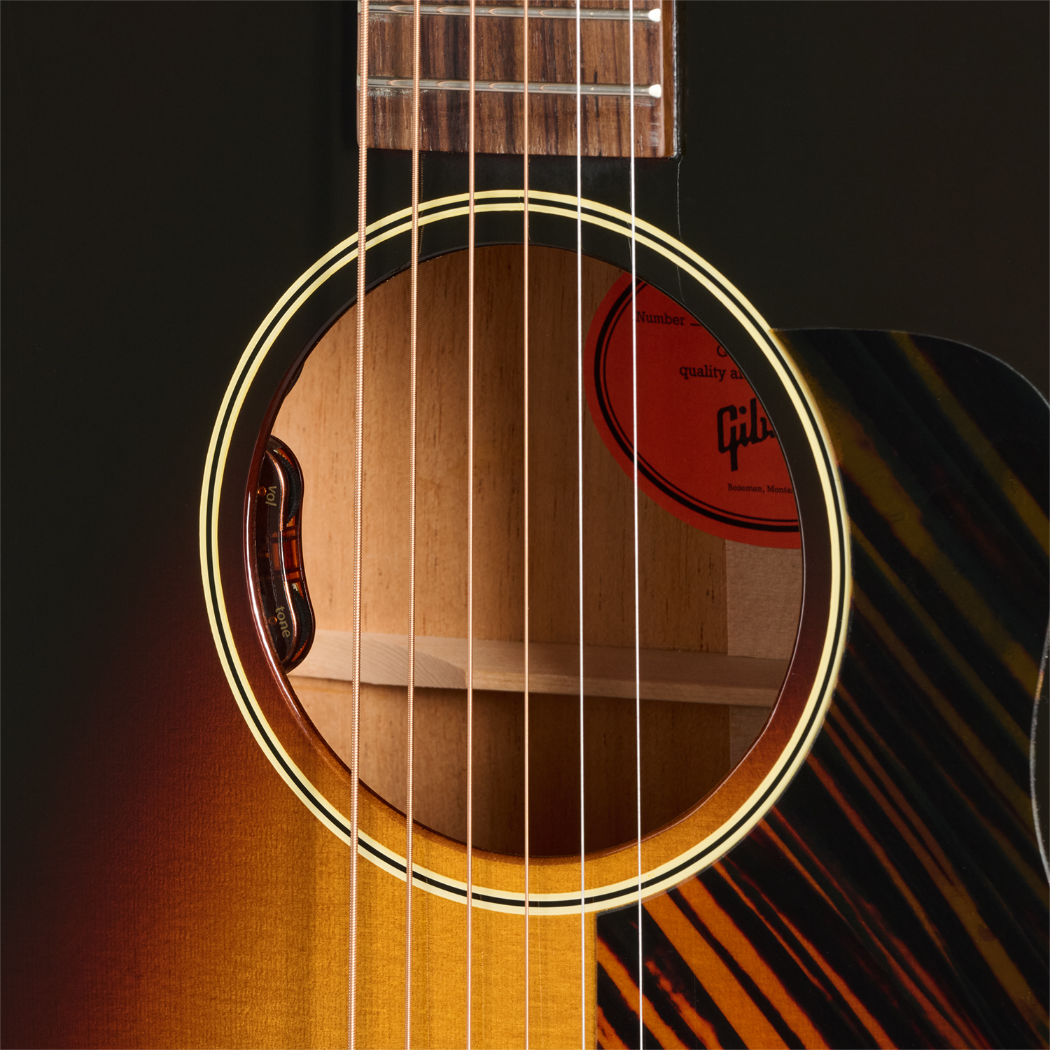 Gibson L00 Original (baggs Hifi Dna) Parlor Epicea Acajou Rw - Vintage Sunburst - Guitarra folk - Variation 4